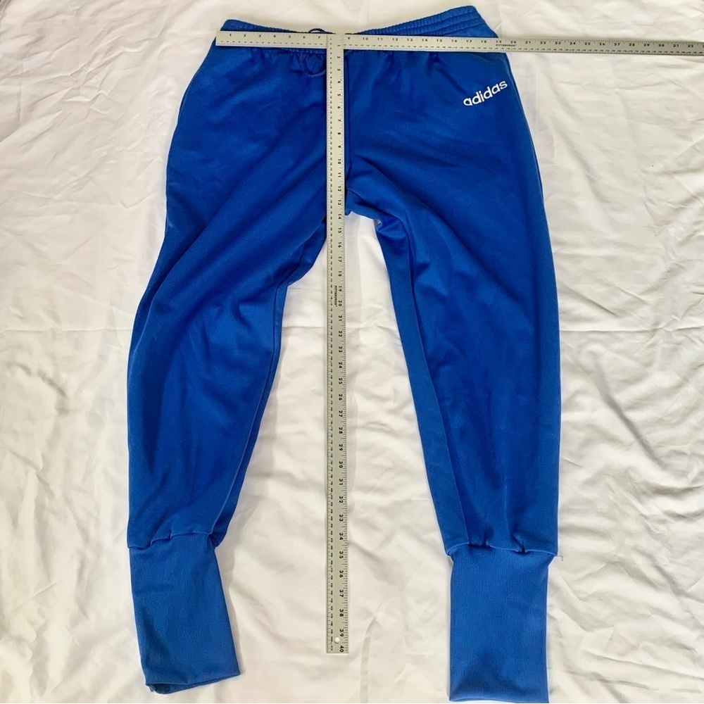 Adidas Men's XL Blue Soccer Joggers Track Pants Long Zipper Cuffs Practice - Picture 10 of 11